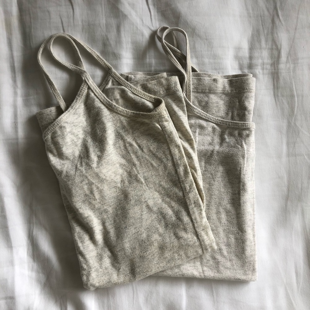 Pack of 2 - Oatmeal Camis